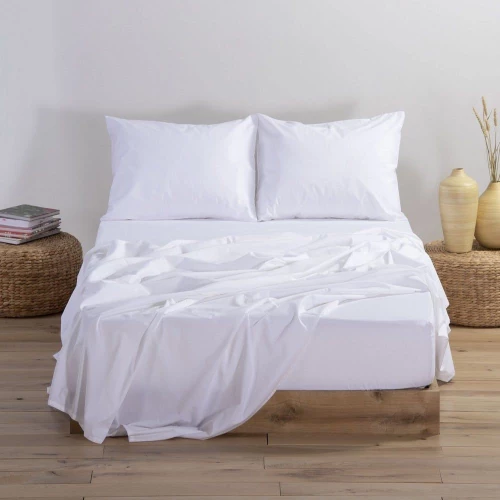 ΣΕΝΤΟΝΙ ΔΙΠΛΟ ΜΕ ΛΑΣΤΙΧΟ (BASIC WHITE (200) - NEF NEF BASIC WHITE (200) / 100% ΒΑΜΒΑΚΙ