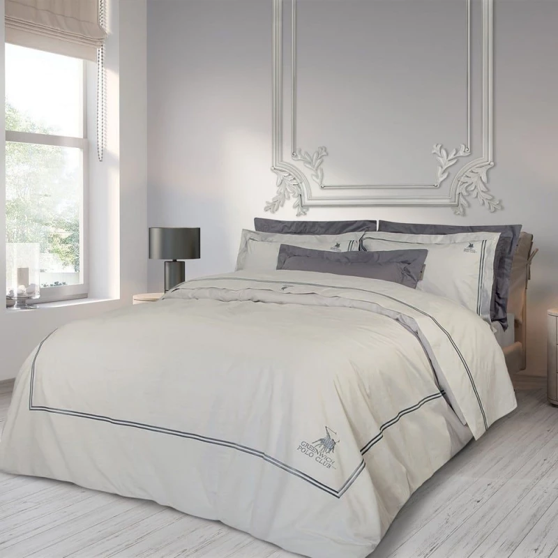 ΣΕΝΤΟΝΙΑ ΥΠΕΡΔΙΠΛΑ ΣΕΤ 4ΤΕΜ (2129) - GREENWICH POLO CLUB (DAS HOME) 2129 / 100% ΒΑΜΒΑΚΟΣΑΤΕΝ
