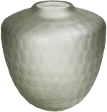 Βάζο Καφέ Γυαλί 23x23x23cm