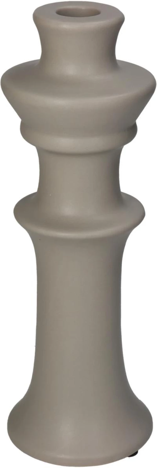Κηροπήγιο Μπεζ Κεραμικό 8x8x24cm