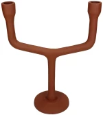 Κηροπήγιο Φυσικό Αλουμίνιο 23.5x10x28.5cm
