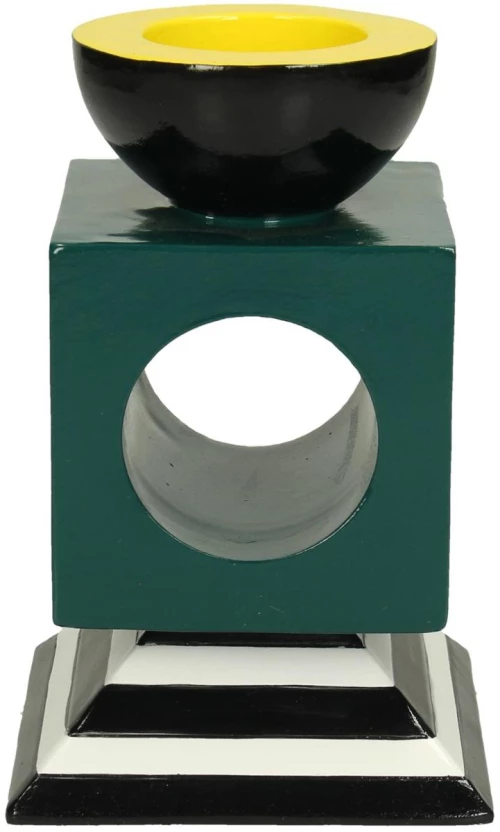 Κηροπήγιο Πετρόλ Polyresin 9.2x9.2x14.5cm
