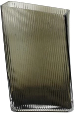Βάζο Καφέ Γυαλί 14.5x9x25cm