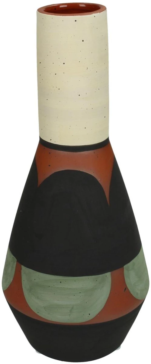 Βάζο Πολύχρωμο Τερακότα 11x11x25.3cm