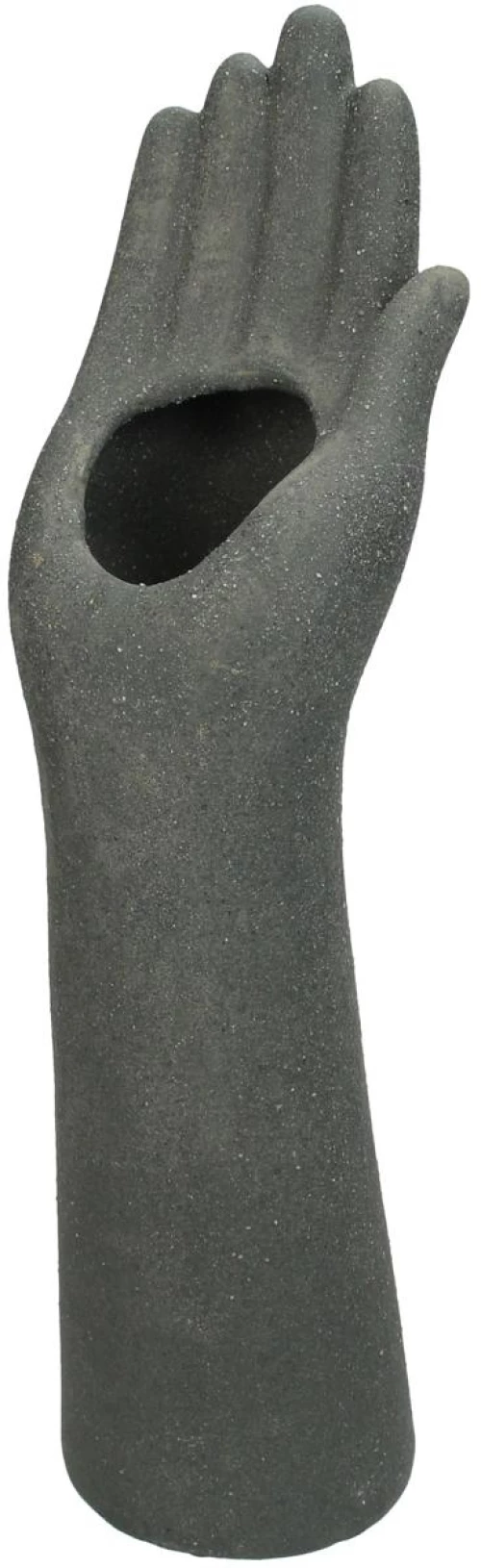 Βάζο Χειροποίητο Γκρι Κεραμικό 11.6x8.1x32.5cm