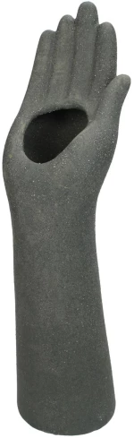 Βάζο Χειροποίητο Γκρι Κεραμικό 11.6x8.1x32.5cm
