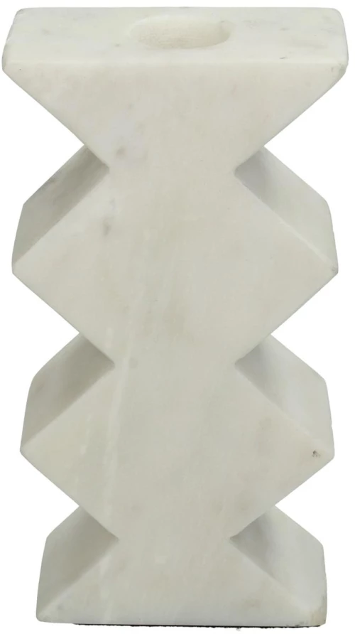Κηροπήγιο Λευκό Μάρμαρο 8x4x15.5cm