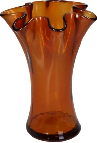 Βάζο Amber Ανακυκλωμένο Γυαλί 20x20x23cm