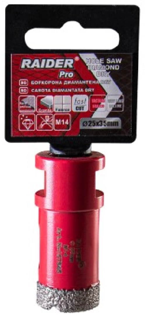 RAIDER ΠΟΤΗΡΟΤΡΥΠΑΝΟ ΔΙΑΜΑΝΤΕ M14 Φ25mm 157845