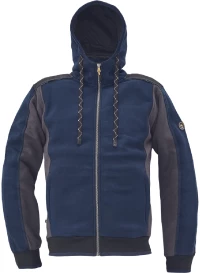ΖΑΚΕΤΑ ΦΟΥΤΕΡ ΜΕ ΚΟΥΚΟΥΛΑ-HOODIE DAYBORO ΜΠΛΕ 55%poly-45%cott, 340 g/m² M