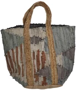 Τσάντα Γκρι Δέρμα 40x60cm