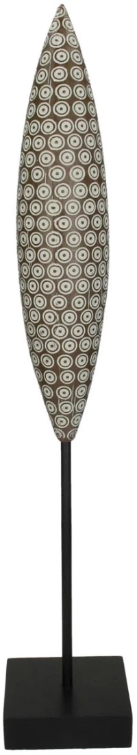 Διακοσμητικό Tribal Καφέ Polyresin 10X10X55cm