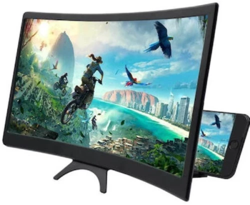 Καμπύλος μεγεθυντής οθόνης κινητών HD μαύρος L6