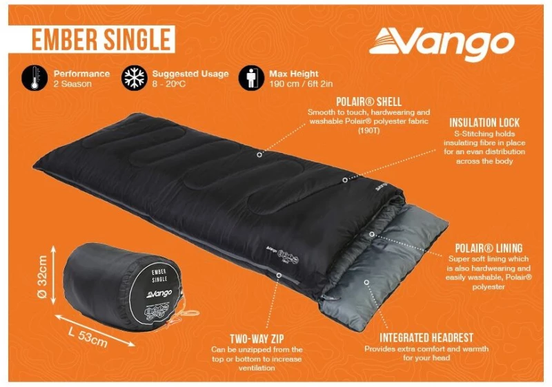 Υπνόσακος Vango EMBER MINERAL /Green