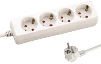 ΠΟΛΥΠΡΙΖΟ 4 ΘΕΣΕΩΝ ΜΕ ΚΑΛΩΔΙΟ 3X1,5mm 5m ΜΕ ΠΡΟΣΤΑΣΙΑ ΕΠΑΦΩΝ 147-62241