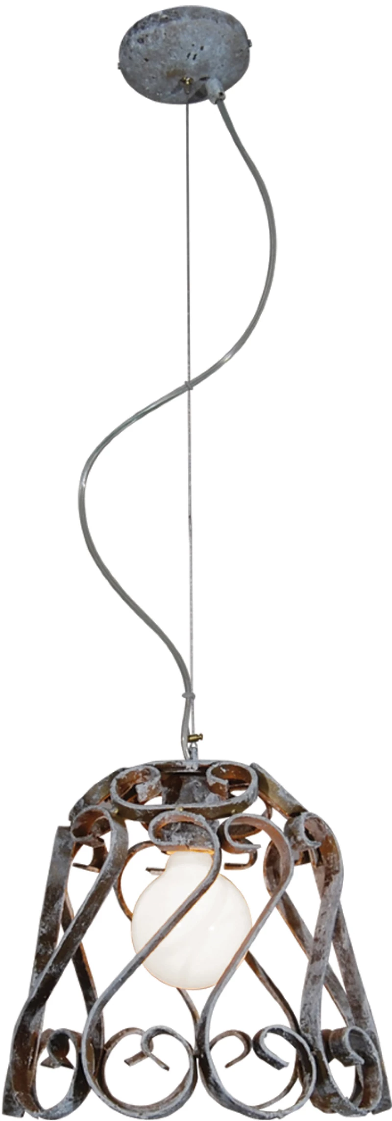 HL-3586-1PS LEWIS WORN ANTIQUE WHITE PENDANT HOMELIGHTING 77-4009