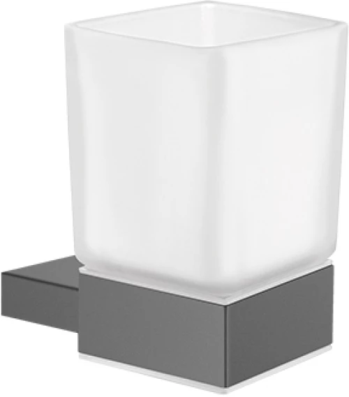 Ποτηροθήκη Sanco Monogram Brushed Metal Gun 120401-AB23