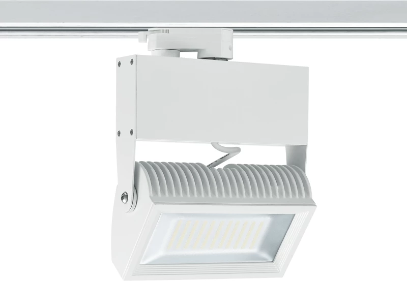 WHITE LED TRACK LIGHT 45W 3000K 4WIRES 80° 3500LM 230V Ra8 ACA VIENNE4530W4