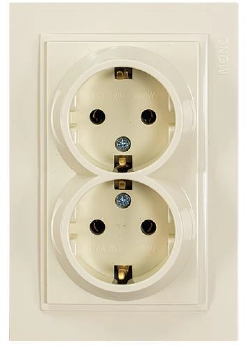 ΠΡΙΖΑ ΣΟΥΚΟ ΔΙΠΛΗ ΧΩΝΕΥΤΗ 16A ΜΠΕΖ Eurolamp 152-10236