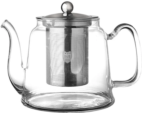 Τσαγιέρα Γυάλινη 1000ml με Ανοξείδωτο Φίλτρο Estia Home Art 01-13356