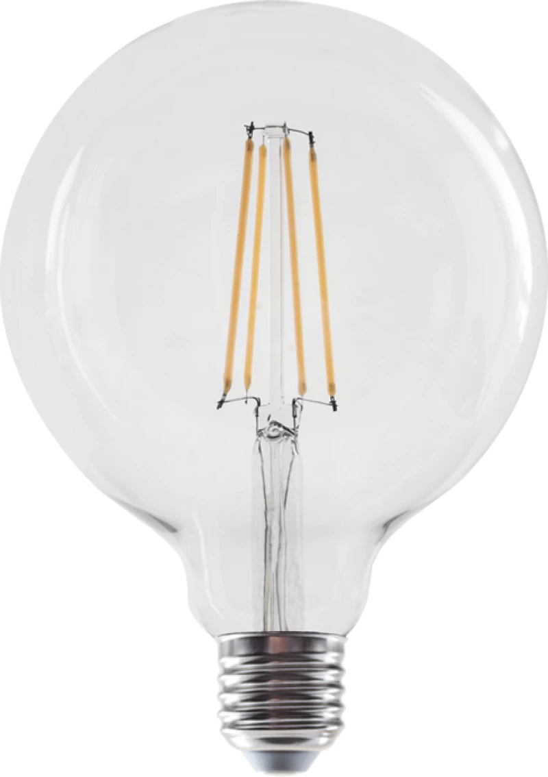 LED FILAMENT E27 G125 8W 4000K 230V AC 1010LM RA80 ACA PALA1258NW