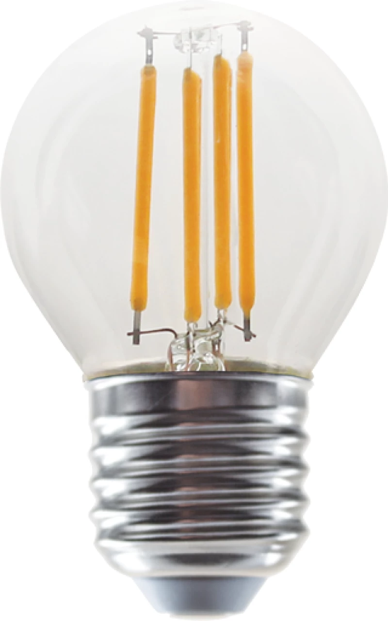 LED FILAMENT E27 G45 4W 4000K 230V AC 490LM RA80 ACA ALIN4NW