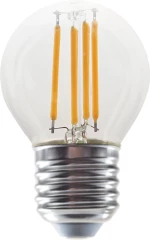 LED FILAMENT E27 G45 4W 4000K 230V AC 490LM RA80 ACA ALIN4NW
