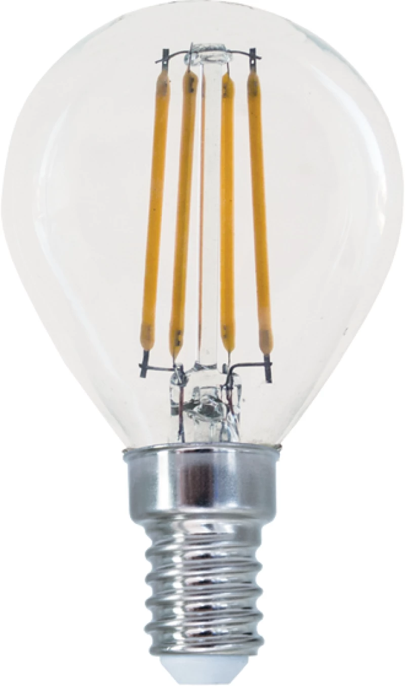 LED FILAMENT E14 G45 4W 2700K 230V AC 480LM RA80 ACA BOVA4WW