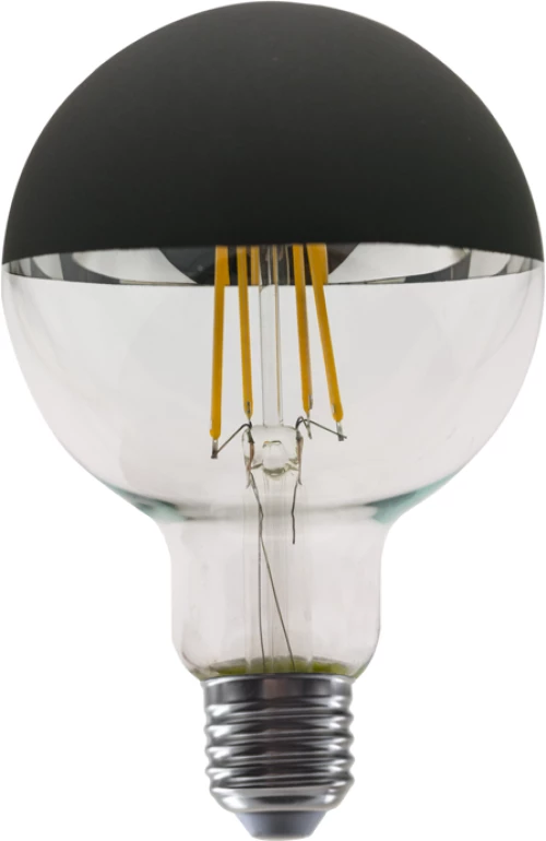 LED FILAMENT E27 DIM G95 BLACK 8W 2700K 230V AC 900LM RA80 ACA PALA958WWDIMB