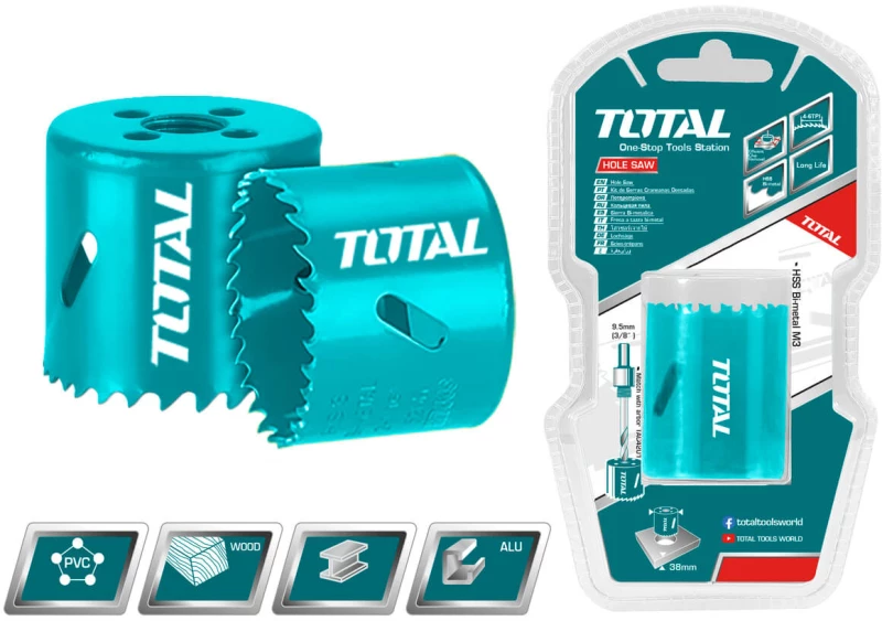 TOTAL ΠΟΤΗΡΟΤΡΥΠΑΝΟ ΜΕΤΑΛΛΟΥ 76mm (TAC410761)