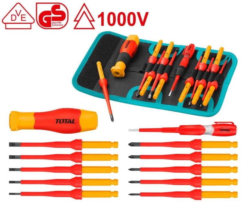 TOTAL ΣΕΤ ΚΑΤΣΑΒΙΔΙΑ ΕΝΑΛΛΑΓΗΣ 1000V VDE 12ΤΕΜ (THKISD1201)