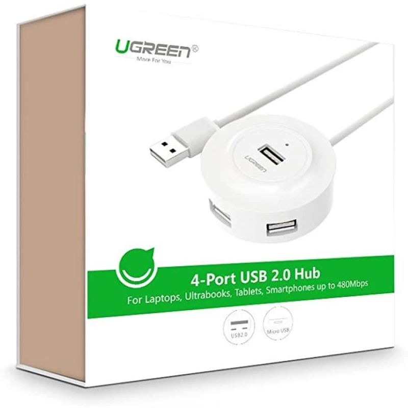 UGREEN Hub USB 2.0 UGREEN CR106 Black 20277 340048