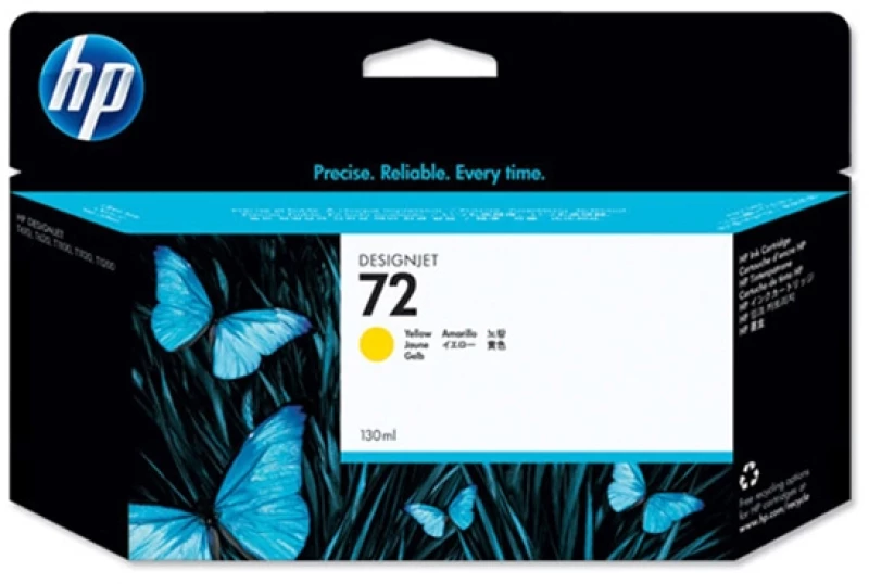 HP Μελάνι Inkjet No.72 HC Yellow 130ml (C9373A) (HPC9373A)