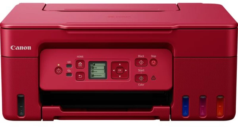 Canon PIXMA G3470 InkTank Multifunction Printer Red (5805C049AA) (CANG3470R)