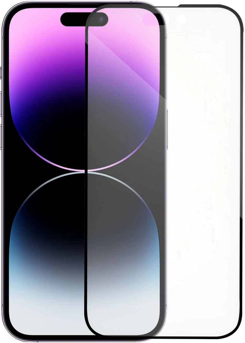 Γυαλί προστάτης DeTech, για iPhone 14, 5D Full Glue, 0.3mm, Μαυρο - 52701