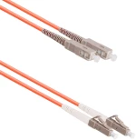 Fiber patch cable DeTech, SC-LC, UPC, Multimode, Duplex, 3.0m, Orange - 18338