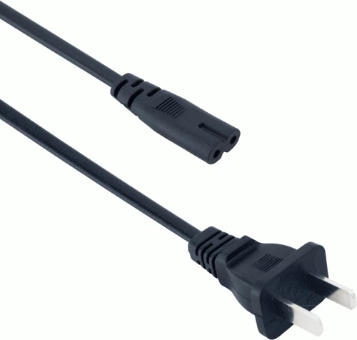 Καλώδιο Ρεύματος 2pin, DeTech, 1.5m, US standart - 18055