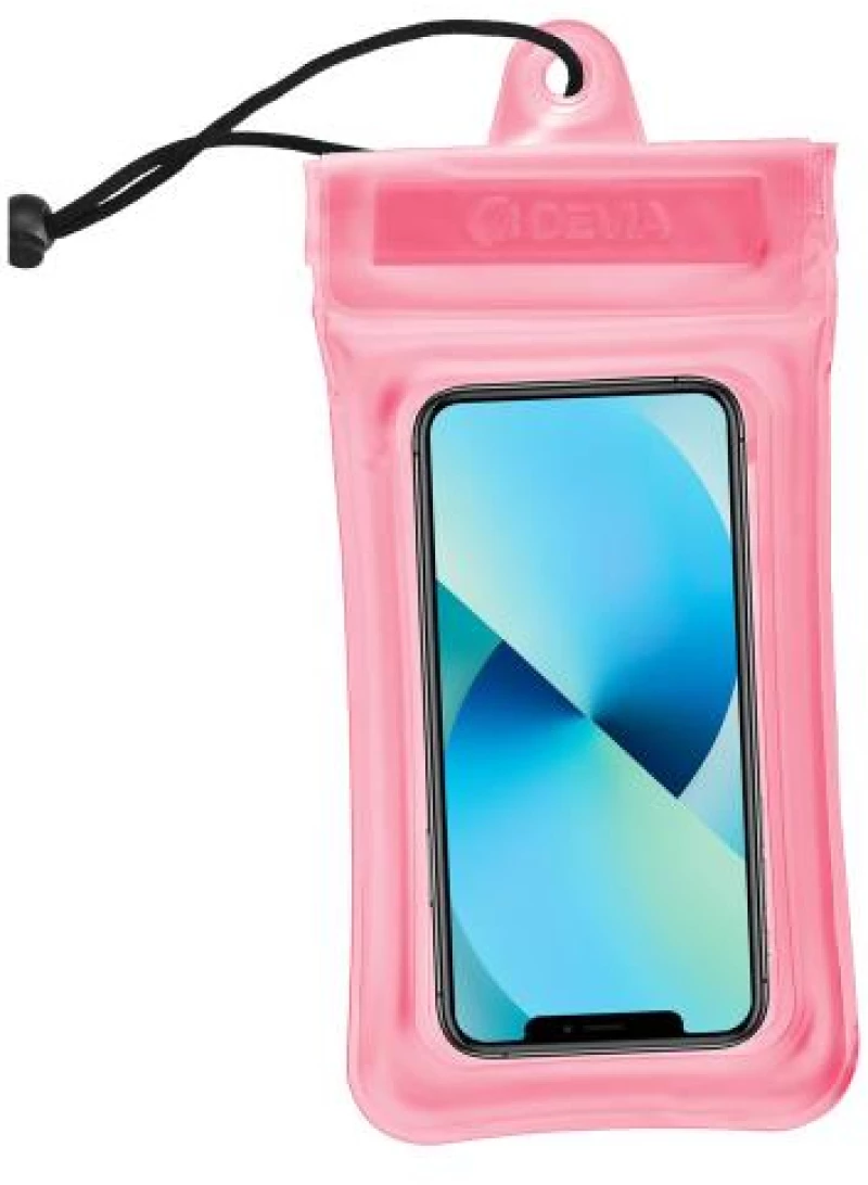 Waterproof Θήκη Devia Floating για Smartphones έως 7.0'' Ροζ 6938595364396