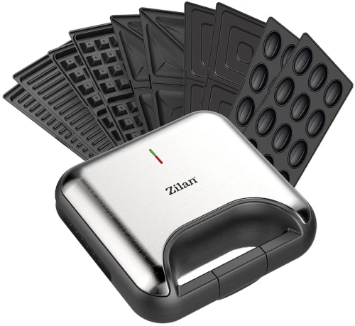 Zilan Τοστιέρα-Γκριλιέρα-Βαφλιέρα-Συσκευή για ταρτάκια 5 σε 1 Zilan ZLN3932