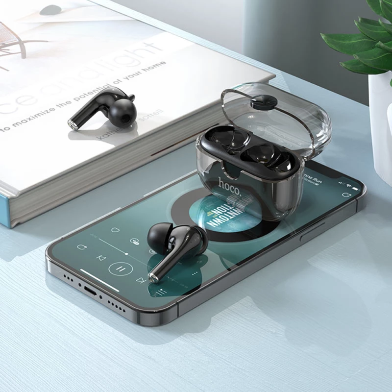 Hoco Casti Bluetooth TWS Noise Cancelling - Hoco Cantante (EW22) - Black 6931474777805