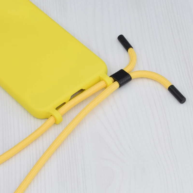 Techsuit Husa pentru iPhone 11 Pro Max - Techsuit Crossbody Lanyard - Yellow 5949419003361