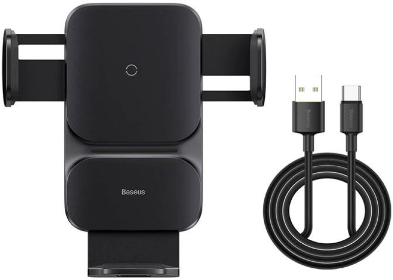 Baseus Baseus Wisdom Wireless Charging Air vent Electric Car Phone Holder (black) 031834