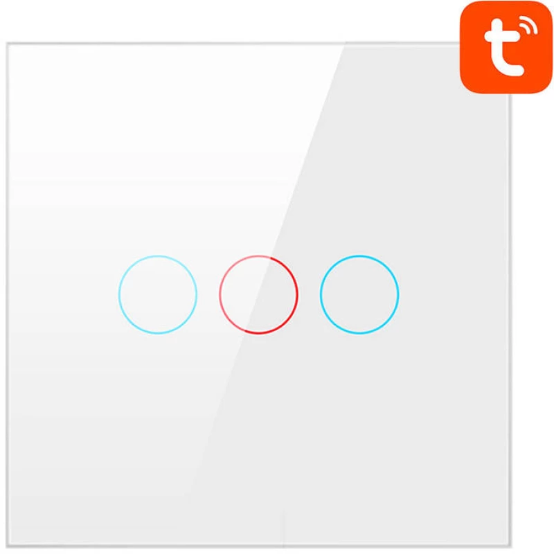 Avatto Smart Light Switch WiFi Avatto TS02-EU-W3 3 Way TUYA (white) 047923