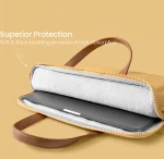 Tomtoc Tomtoc - Laptop Handbag (A11D3Y1) - with 4 Compartment and Corner Armor, 14″ - Yellow 6971937064004