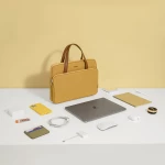 Tomtoc Tomtoc - Laptop Handbag (A11D3Y1) - with 4 Compartment and Corner Armor, 14″ - Yellow 6971937064004
