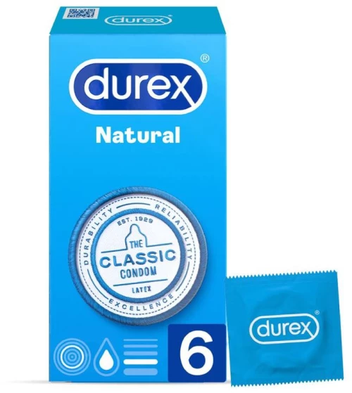 DUREX NATURAL CLASSIC 6 UNITS
