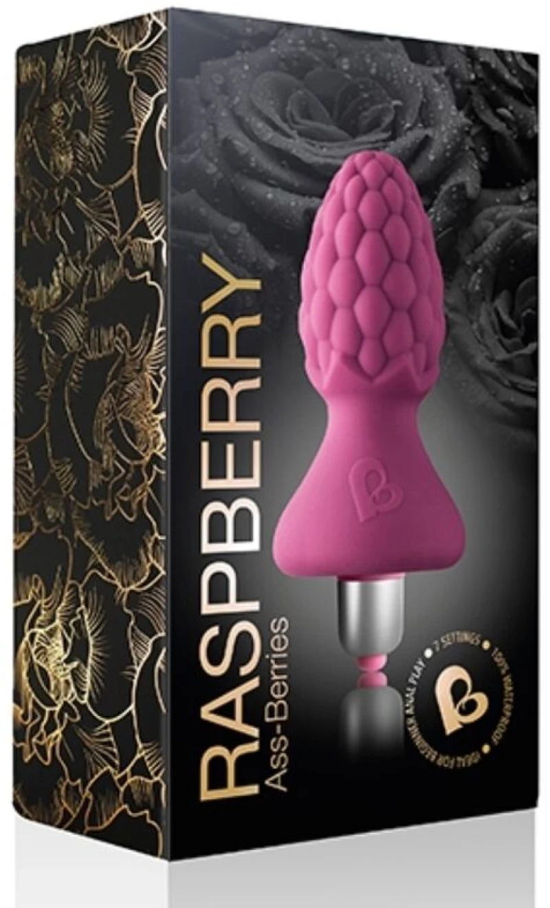 ROCKS-OFF ASSBERRIES RASPBERRY VIBRATING BUTT PLUG