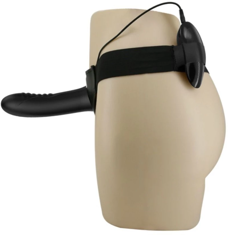 PRETTY LOVE MYRON VIBRATING STRAP ON AND HOLLOW DILDO