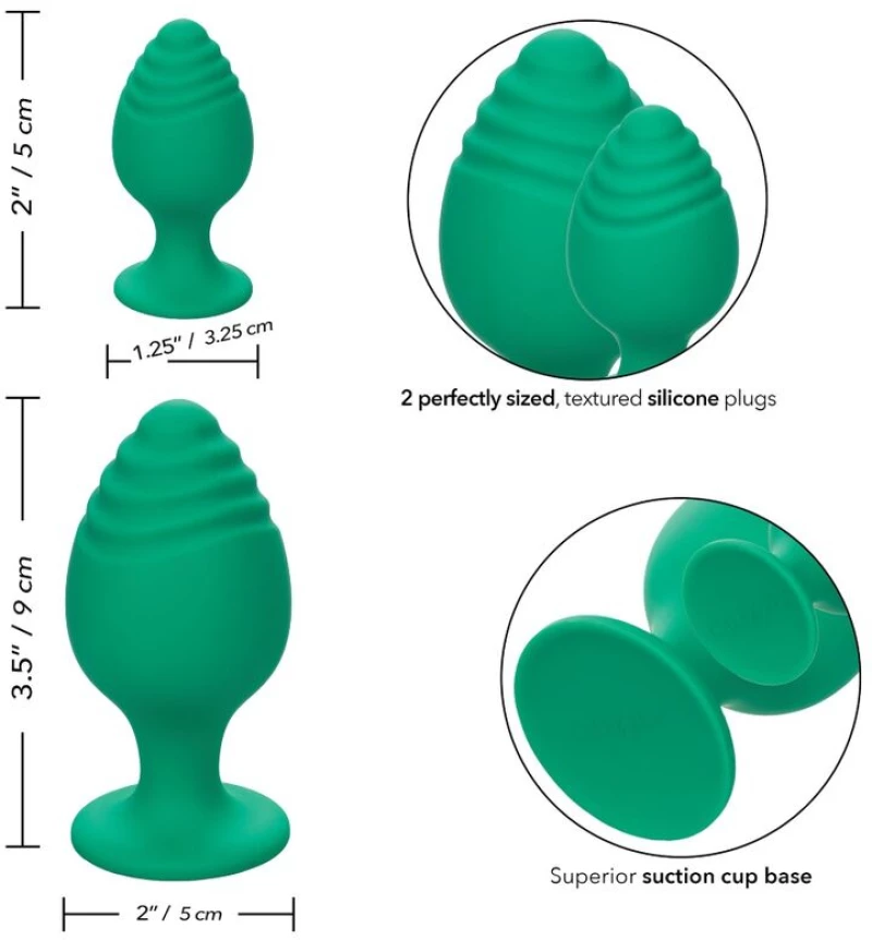 CALEX CHEEKY BUTTPLUG - GREEN