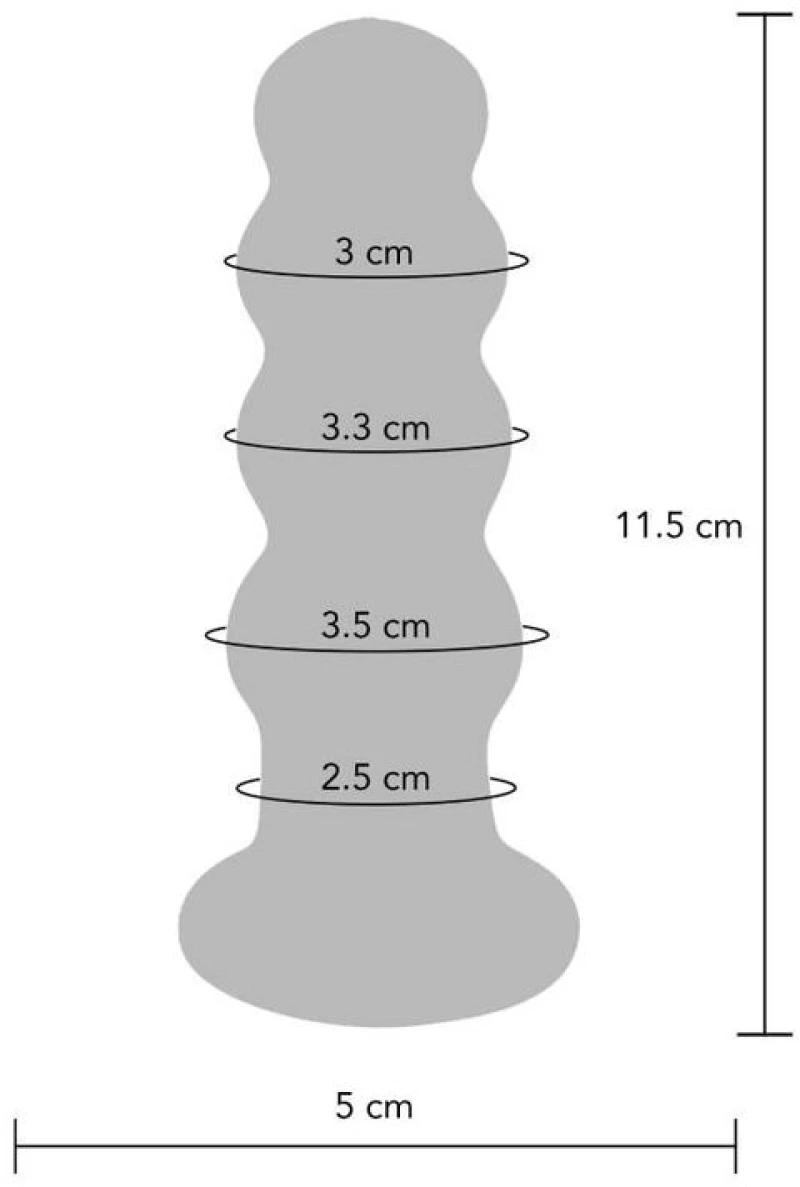 BUTTOCKS THE RADIANT GLASS BUTTPLUG